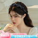 伊黛儿水钻蝴蝶结齿梳发箍女2026新款日常外戴头箍高颅顶送女友生日礼物