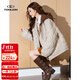 唐狮（TonLion）2026冬季女针织连帽短款棉衣棉服高级感时尚洋气百搭