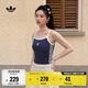 adidas经典外穿运动自带胸垫吊带背心女装阿迪达斯官方三叶草   深靛蓝   M