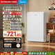 美的（Midea）116L单门新国标真一级白色复古冷藏冷冻2026年新款租房家用迷你小冰箱MR-116M极地白国家补贴