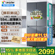 海尔（Haier）冰箱四开门新款 594mm超薄嵌入式 家用一级能效502升 变频无霜大容量十字门统帅 家电换新补贴15% 新品爆款+全空间净化+三档变温
