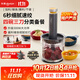 东菱（Donlim）绞肉机家用辅食机多功能碎肉切菜一体机 磨粉机 套娃收纳佐料机 料理棒 可剥蒜DL-5028玻璃款