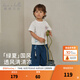 戴维贝拉（DAVE＆BELLA）夏季新款中国风男童长裤套装男宝宝衣服儿童短袖裤子两件套 靛青蓝【现货】 120 cm（建议身高110-120cm）