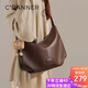 千百度（C.BANNER）牛皮包包女包单肩斜挎包轻奢百搭腋下包生日礼物高级感送女友老婆