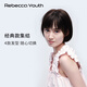 瑞贝卡（Rebecca）假发女自然全头套全真人发丝空气刘海短发女短直发时尚整顶头套