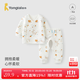 童泰（TONGTAI）婴儿和服套装秋冬保暖0-3月新生儿衣服初生宝宝纯棉上衣裤子 灰色 52 cm