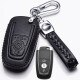 长安福特锐界钥匙包适用于15-20款锐界钥匙套汽车真皮钥匙保护壳扣绳包 H款 黑色（17-20款锐界3个按键）