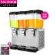 乐创 lecon 饮料机商用 全自动果汁机三缸双温喷淋速溶饮料机 多功能自助热饮冷饮机DN-325