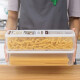 日本进口面条盒冰箱收纳盒塑料保鲜盒长方形储物盒塑料密封盒 （透明1.3L）3个