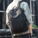 HK双肩背包男士笔记本电脑包书包初中高中大学生休闲包旅行行李背包 黑色