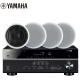 雅马哈（Yamaha）HTR-3072+IW360 吸顶音响 吸顶喇叭吊顶音箱 家用客厅家庭背景音乐蓝牙功放音响（5件套）
