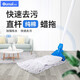 欧唛拖把蜡拖棉纱吸水清洁蜡拖墩布干湿两用家用商场酒店保洁洗地拖把 卡扣式蜡拖套装【一体杆更结实】