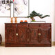 檀老板红木家具印尼黑酸枝（学名：阔叶黄檀）中式餐边柜客厅实木收纳柜储物柜餐厅茶水柜置物柜 178-40-80雕花四门四抽