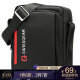 瑞士SWISSGEAR单肩包男包斜挎包 商务休闲9.7英寸iPad包防泼水尼龙小肩包 SA-5008黑色