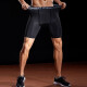 昇亿 紧身短裤男运动速干篮球健身训练弹力跑步裤健身五分紧身裤 黑色 XL