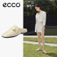 爱步（ECCO）单鞋女 穆勒鞋包头皮鞋女法式单鞋柔软 安妮方头208503 稻黄色20850301710 37