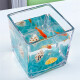 CLCEY客厅小鱼缸水族箱客厅小型桌面创意家用水晶玻璃生态迷你金鱼缸方 15X15方缸空缸