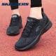 斯凯奇（Skechers）男鞋夏季新款跑步鞋舒适运动鞋百搭网面透气休闲鞋男 全黑色232291-BBK 41