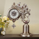 施恩德 欧式座钟大号客厅创意台式钟表现代简约艺术时钟摆件家用坐钟 1512NY 12英寸