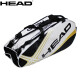 海德（HEAD） 海德(head)网球包3-4只装多功能 独立鞋袋 双肩背带 黑白金色