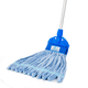 意大利CT施达 超细纤维排拖拖把 吸水快不易掉毛家用宽头拖把配伸缩长杆 餐厅商用普通拖布自拧水地拖把 蓝色 270g 双边排拖