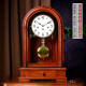 汉时（Hense） 创意复古机械座钟德国机芯时钟古典大气客厅台钟摆件钟表HD50 刺猬紫檀德国五音（阿拉伯）