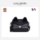 LOLLIPOPS法国棒棒糖 斜挎包女 猫咪造型可爱桃心绒布猫耳包单肩包 黑色 Black