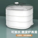 微波炉专用器皿蒸盒蒸笼加热容器蒸盘包子馒头多功能食品级大蒸屉SSEURAT 三层（极简白）