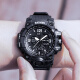 时刻美（skmei）运动手表手环 多功能防水夜光电子表学生手表1327黑色