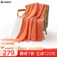 POKALEN拉舍尔毛毯 加厚毛毯被午休沙发毯办公室冬天单人盖毯高档小毯子 暖橙色 150*200cm（1.45kg）