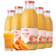 良珍纯橙汁西班牙进口无添加纯果汁饮料饮品玻璃瓶整箱装 橙汁1L*6瓶