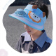 GLO-STORY儿童带风扇遮阳帽男女宝宝太阳帽卡通可爱防晒空顶帽 BMZ324009