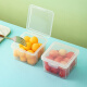 沃德百惠（WORTHBUY）水果收纳盒儿童宝宝外带便携零食盒冰箱保鲜盒食品级水果盒小学生 小号矮款*2
