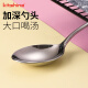 kitshine韩国进口勺子316不锈钢加深餐勺长柄304家用成人喝汤勺调羹汤匙 加深汤勺