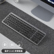 航世（BOW）K670DL 双模无线蓝牙充电键盘 家用办公平板手机笔记本电脑轻音键盘 黑灰色