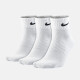 耐克（NIKE）男袜子女袜子新款羽毛球袜子篮球运动透气中筒运动袜子3双装  SX7677-100/三双装/白色 M