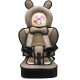 凯蕊士（Kairuishi）儿童车用简易安全座椅座垫 便携式简易宝宝坐椅婴儿汽车增高坐垫 米灰小熊款 有增高垫
