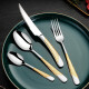 WINTERPALACE 牛排刀叉套装304不锈钢高档家用西餐餐具刀叉子勺 刀叉勺勺4件套