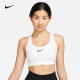 耐克（NIKE）郑钦文同款女子中强度支撑速干衬垫运动内衣 SWOOSH DX6822-100 M