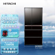 日立 HITACHI 日本原装进口735L黑科技真空保鲜电动门自动制冰多门电冰箱R-ZX750KC水晶黑色