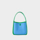 古良吉吉KUNOGIGI/织织桶水桶包女小众原创设计包包单肩包手提包女包 夹心蓝