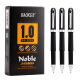 宝克（BAOKE）PC2228  1.0mm-黑色磨砂笔杆中性笔办公水笔商务签字笔  12支/盒