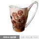 咖喜纳 梵高彩绘马克杯大容量泡茶杯骨质瓷情侣个性创意水杯 向日葵 600ml