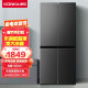 康佳（KONKA）409升十字对开门双开门四门电冰箱 大容量家用 节能低音 宽大冷藏BCD-409GQ4S 超薄嵌入