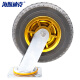 海斯迪克 高弹力低噪脚轮 重型平板车橡胶轮 8寸万向轮（1个) 