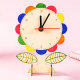 玩控幼儿园自制玩教具儿童手工钟表材料diy手工制作时钟diy科学小实验 太阳花