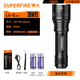 神火L6-XPE/R5强光手电筒T6充电式LED户外灯26650远射王经典36W大功率 L6-G双电5000毫安（36W
