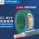 环市广州珠江电线电缆国标纯铜芯ZC-BVV双塑双皮单股阻燃硬线100米 ZC-BVV4平方（绿色）