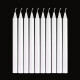 TaTanice 蜡烛10根 应急照明蜡烛家用无烟烛光晚餐普通白蜡烛灯照明蜡烛直径白色1.5cm