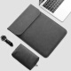 华为MateBook X Pro 2023微绒典藏版14.2英寸笔记本内胆包电脑包保护套防泼水 竖款-灰色+电源鼠标袋